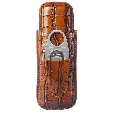 2-in-1 Cigar & Cutter Pocket Case